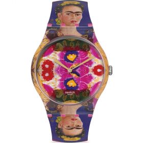 Swatch x Centre Pompidou 'The Frame' by Frida Kahlo Special Edition unisex karóra SUOZ341